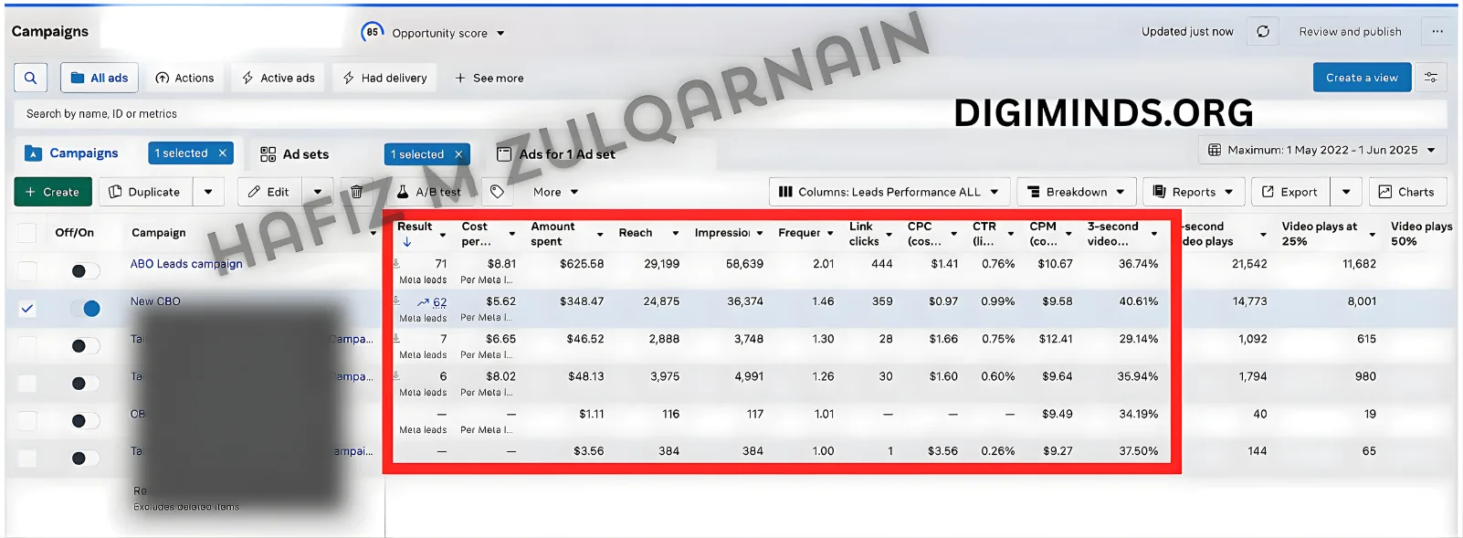 Meta Ads Manager screenshot of a direct-to-consumer apparel brand scaling spend with stable ROAS